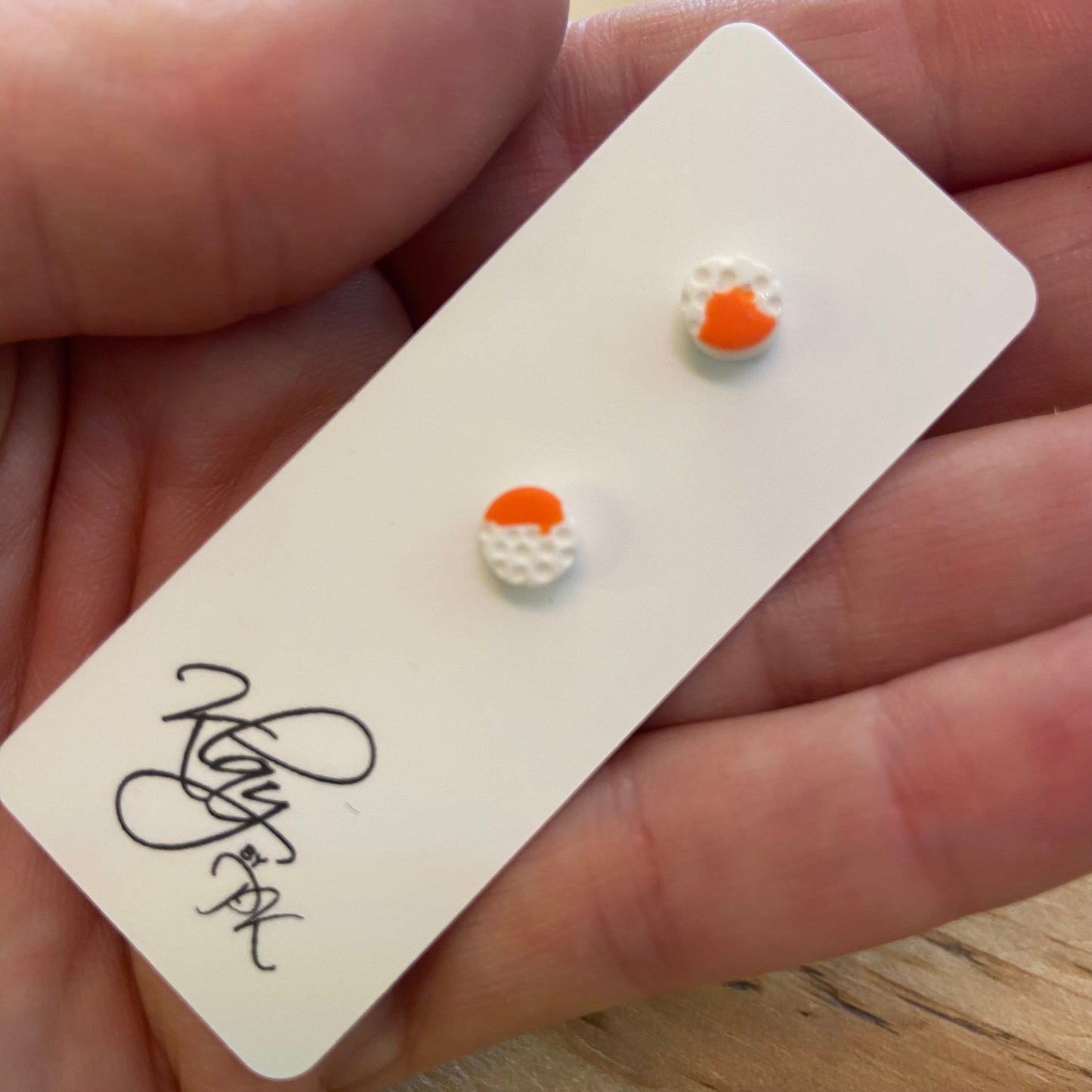 Handmade Polymer Clay Earrings - studs