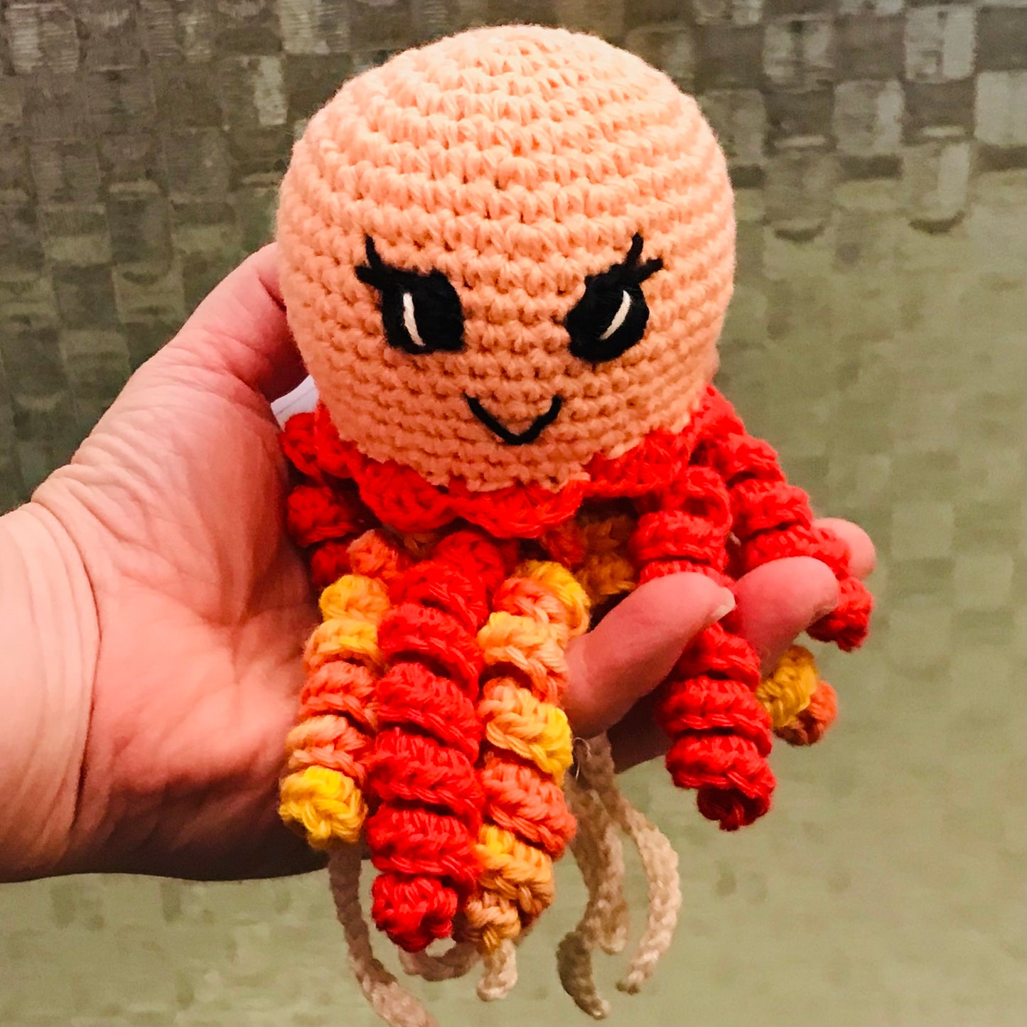 Octopus Crochet Toy - multi coloured