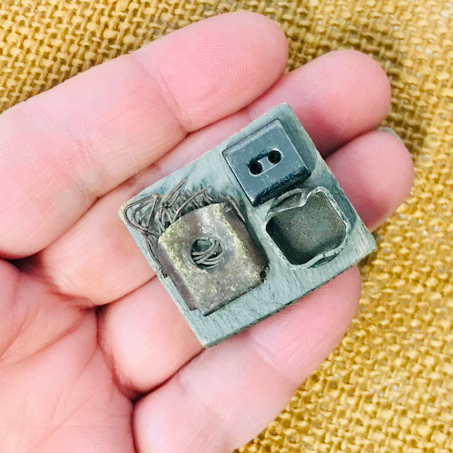 Found Object Brooch - Abstract 5