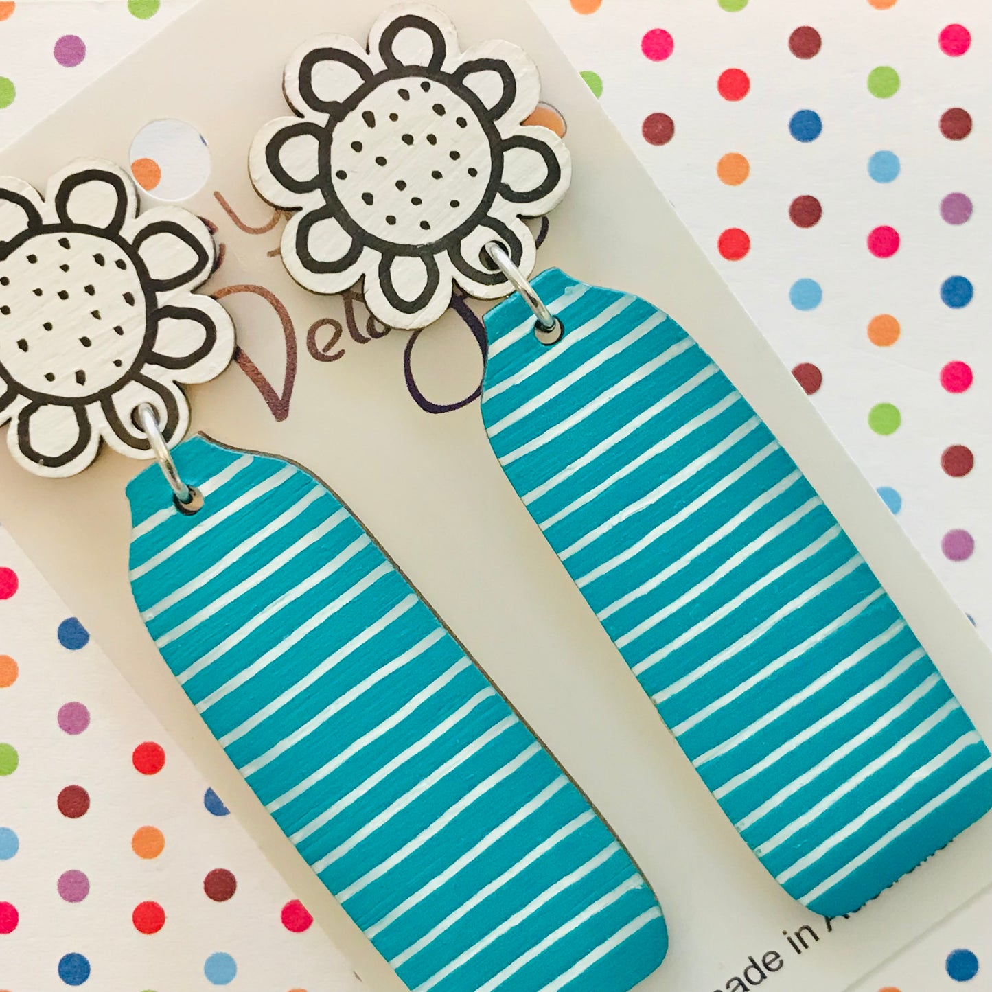 Flower Vase Statement Earrings