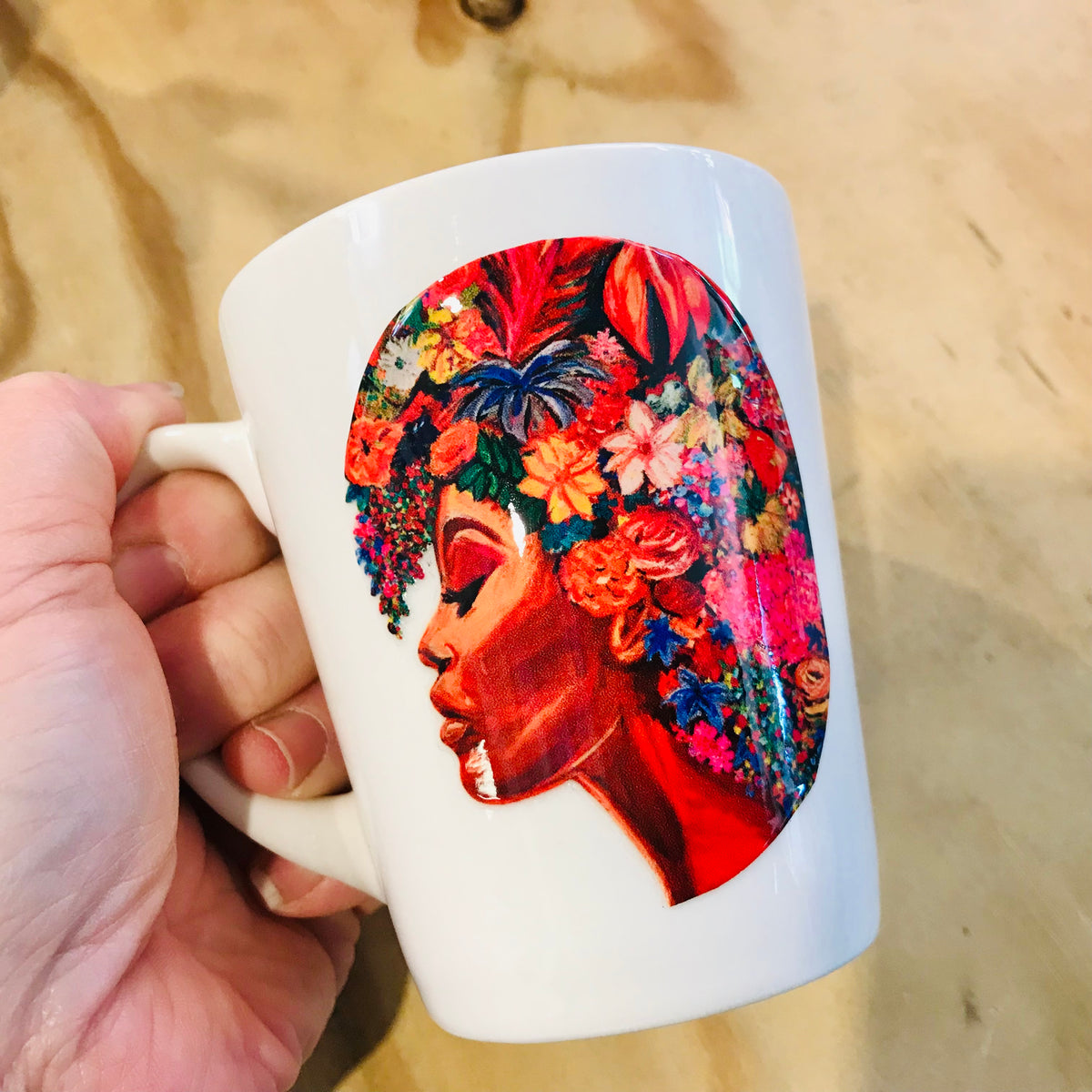 Ceramic Mug - Vinyl Stickered (handwash only)