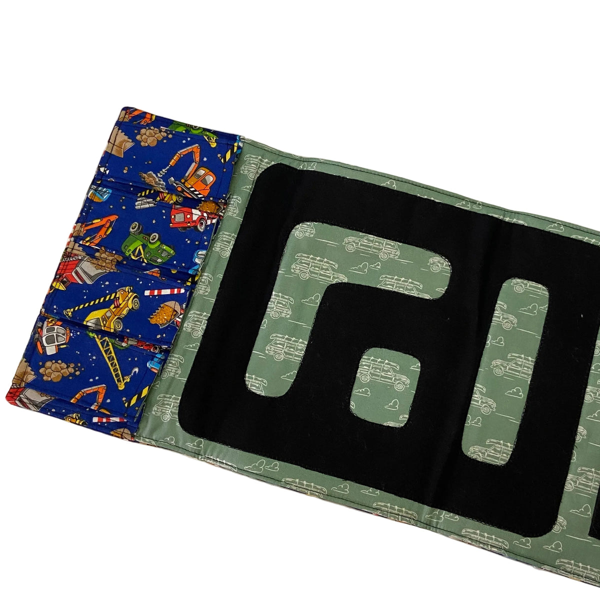 Handmade Fabric Toy Car Travel Roll Wallet