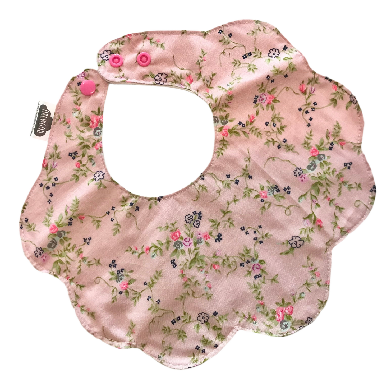 Bibs - Handmade Scalloped baby and toddler bib