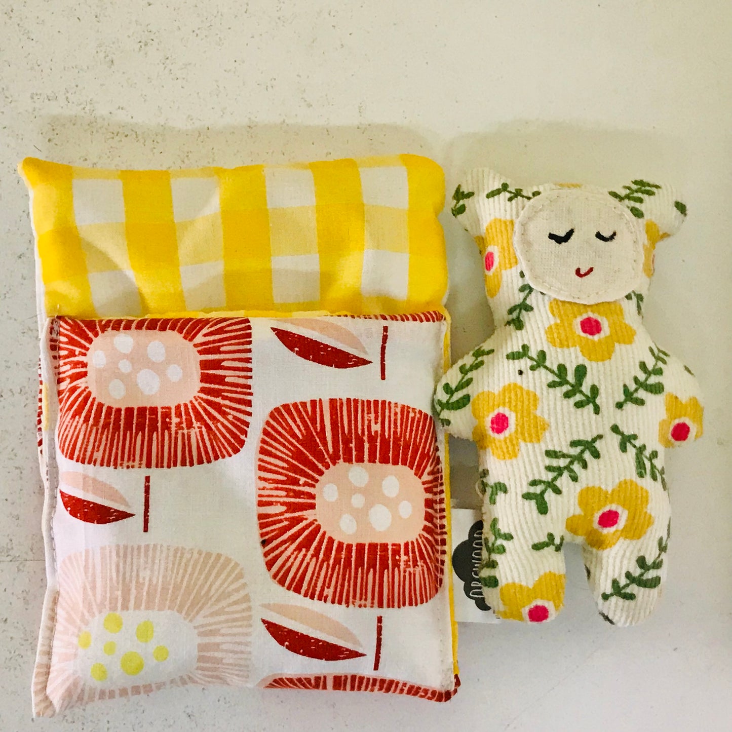 Handmade OOAK Mini Sleepy Bear with Sleeping Bag