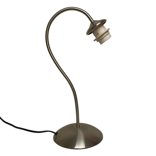 Lamp Base Only - Chrome Goose Neck Table Lamps (pair available)