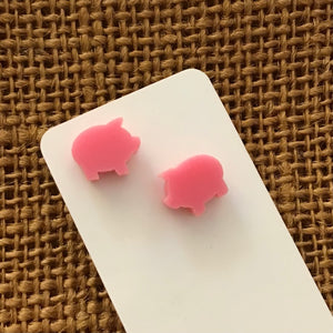 Novelty Studs Earrings - Graphic Acrylic