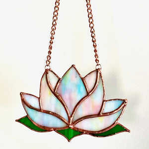 Handmade Glass Suncatcher - Lotus