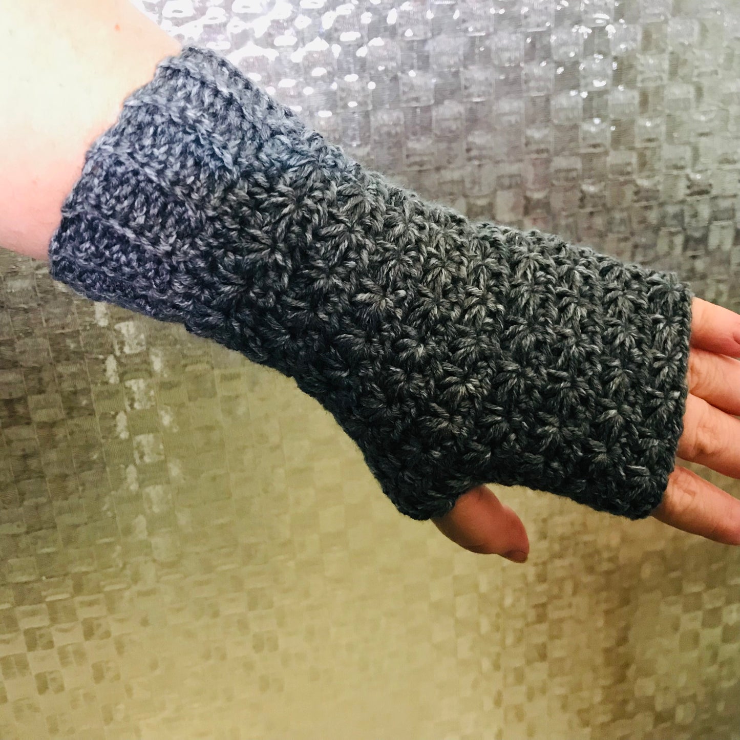 Crochet fingerless gloves - various colours