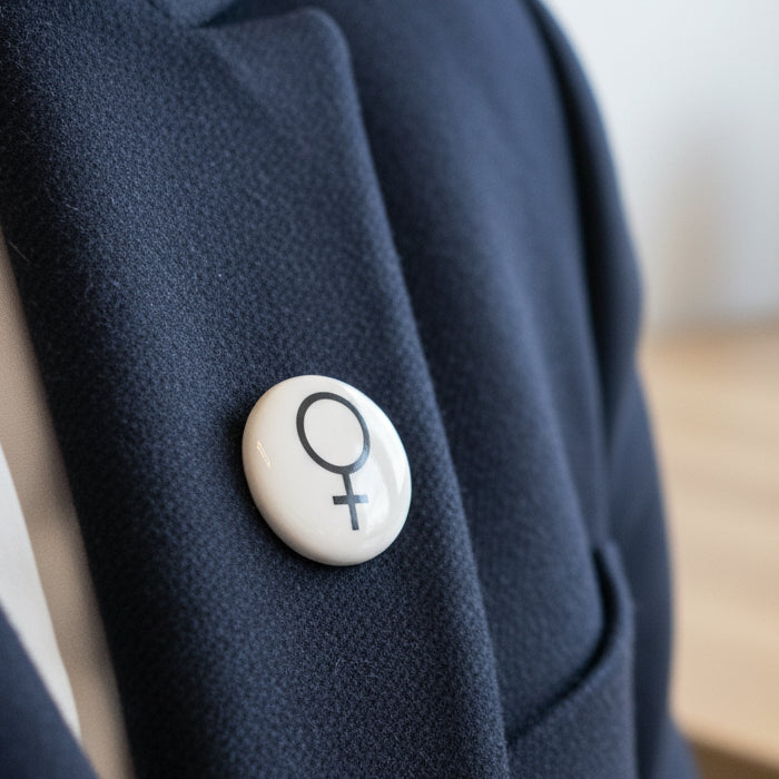 Handcrafted Pottery Gender/Pronoun Brooches