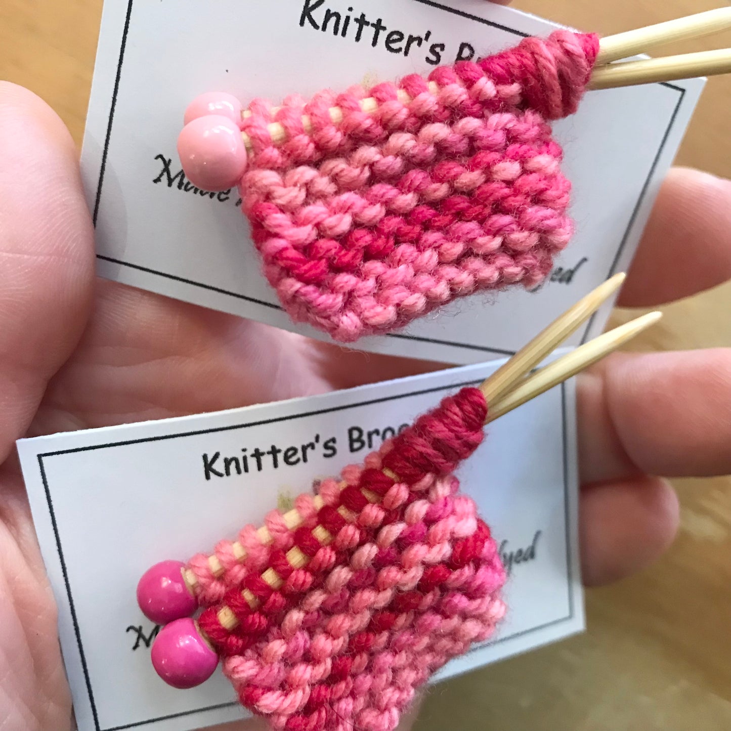 Handcrafted Knitter's Brooch