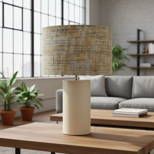 Custom Lamp Shade only - Mustard Weave