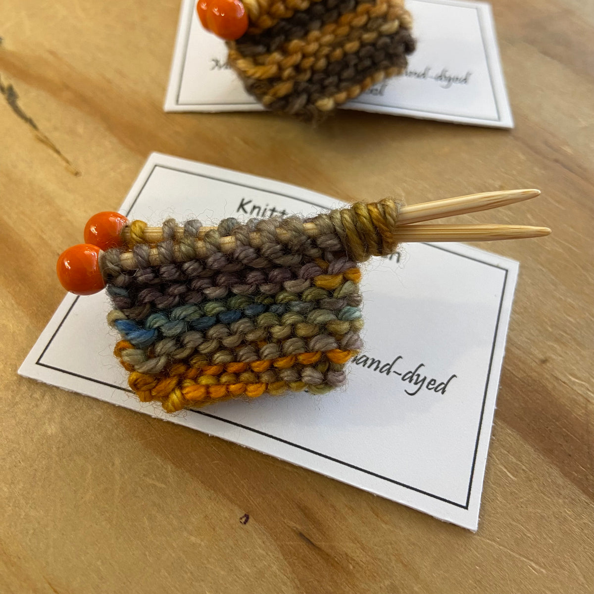 Handcrafted Knitter's Brooch