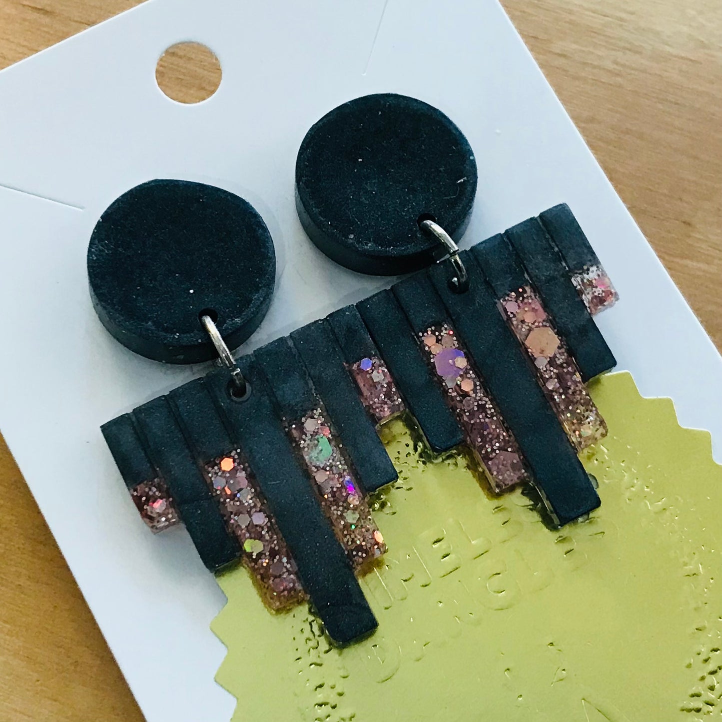 Novelty Resin Sparkle Dangles Earrings