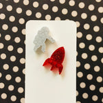 Novelty Studs Earrings - Graphic Acrylic
