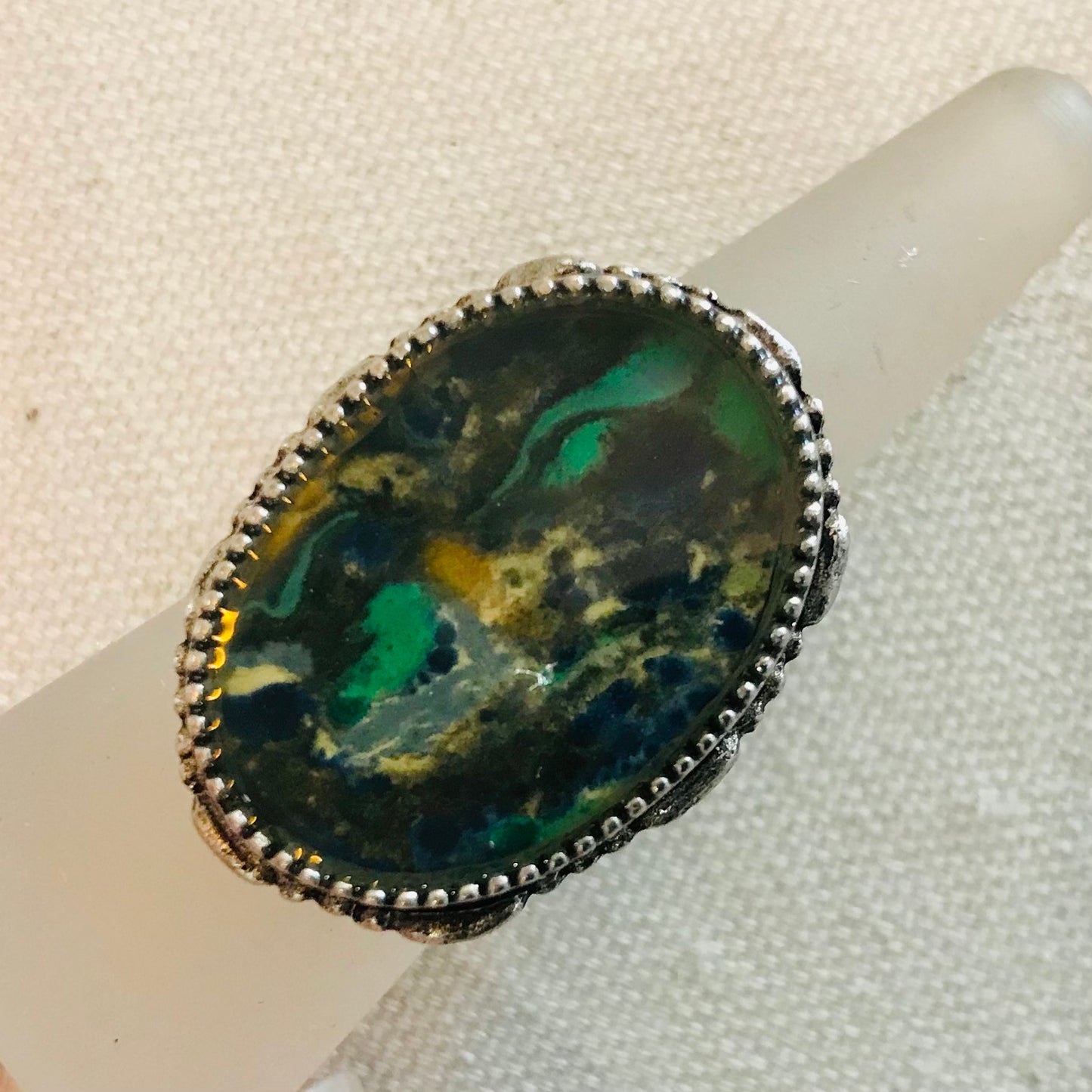 Mixed Metal & Resin adjustable rings