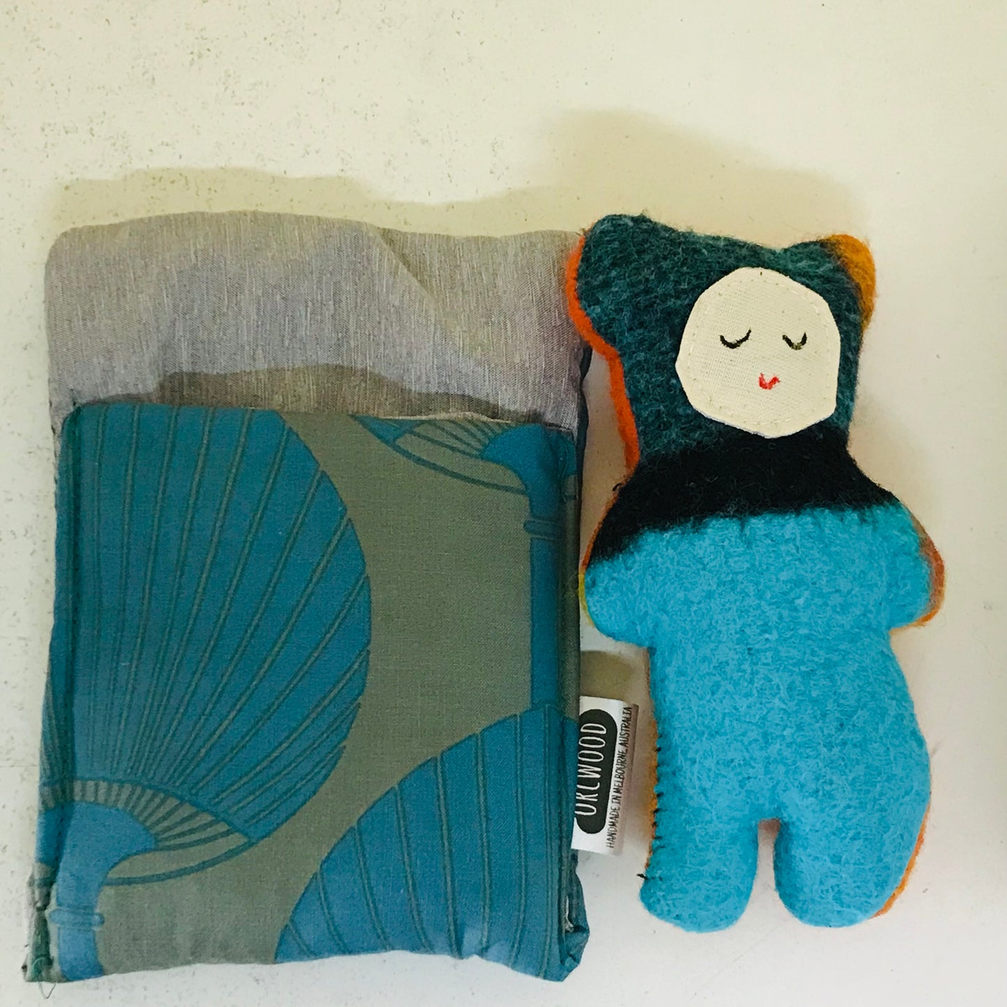 Handmade OOAK Mini Sleepy Bear with Sleeping Bag