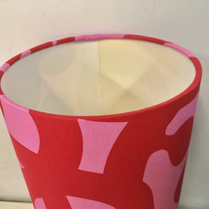 Red & Pink Mod Glass Table Lamp (shade on sale)