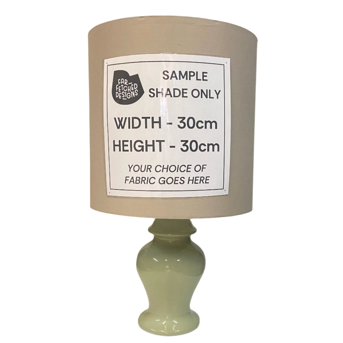 Lamp Base Only - MCM Green Ceramic Table Lamp