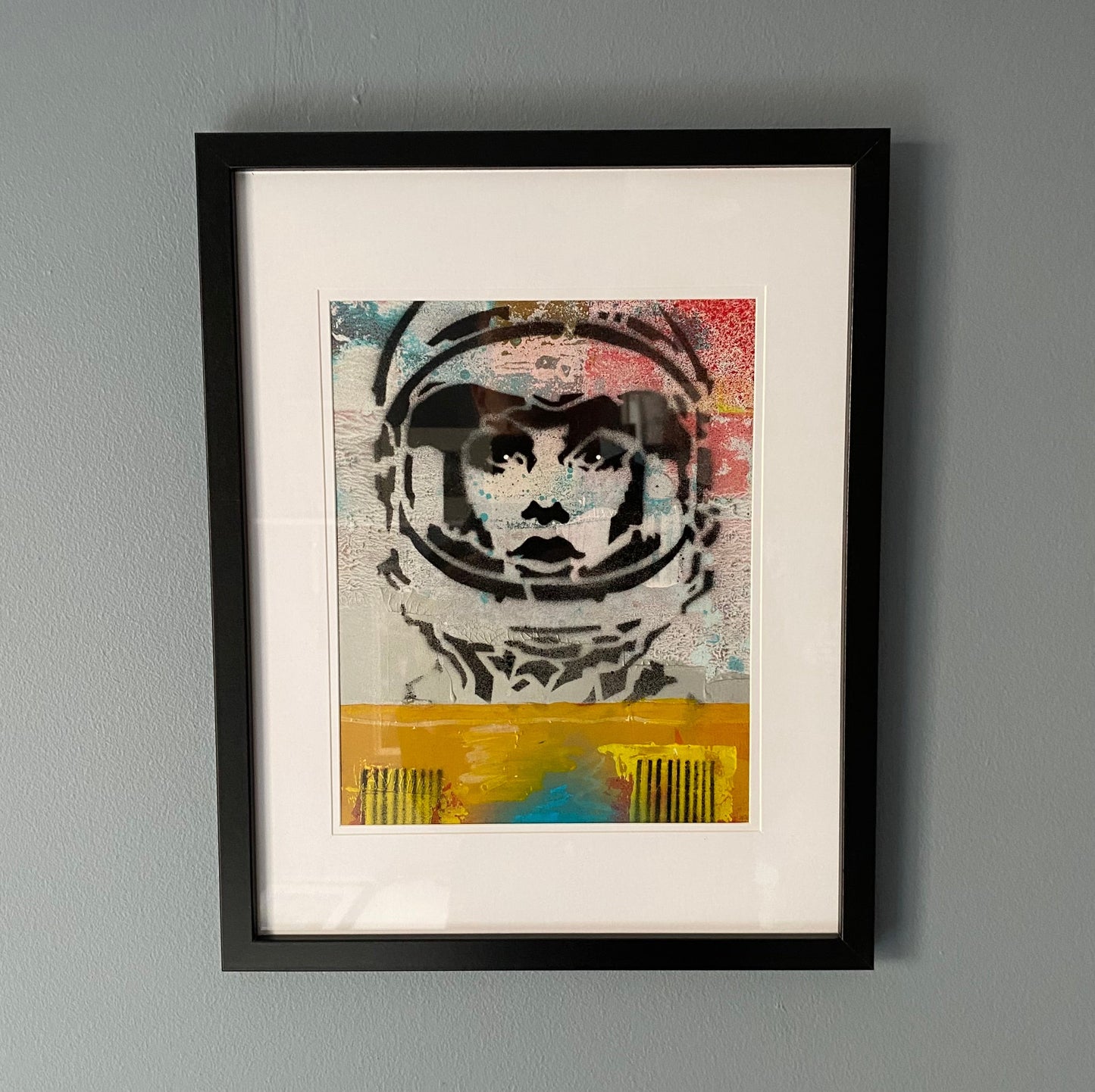 Inner West Stencil & Spraypaint Original Artwork - framed #3