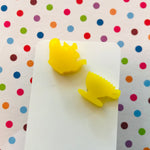 Novelty Studs Earrings - Graphic Acrylic