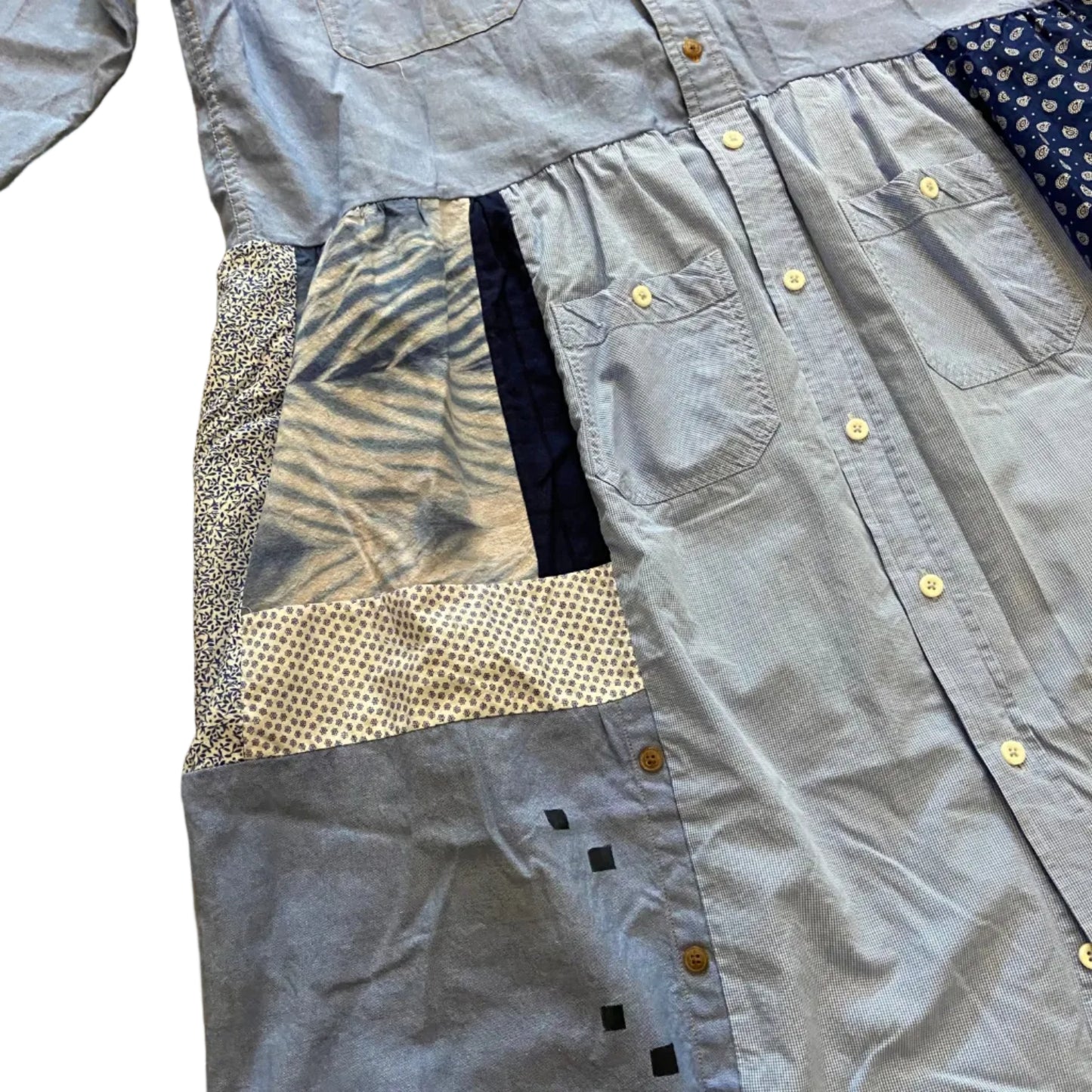 Scarecrow Dress - Multi Blues