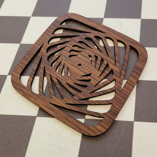 Laser Cut & Engraved Australian Sustainable Timber Individual Coasters