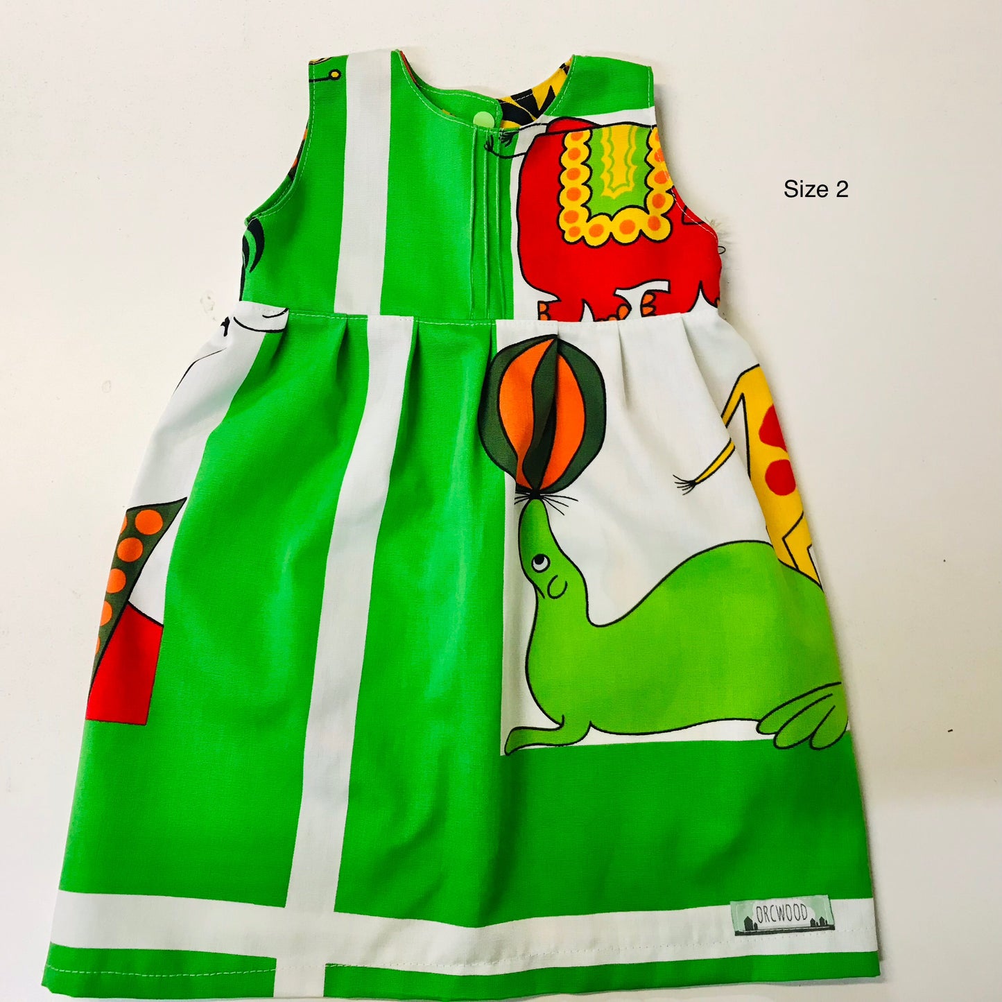 Girls empire handmade dress - Vintage Circus