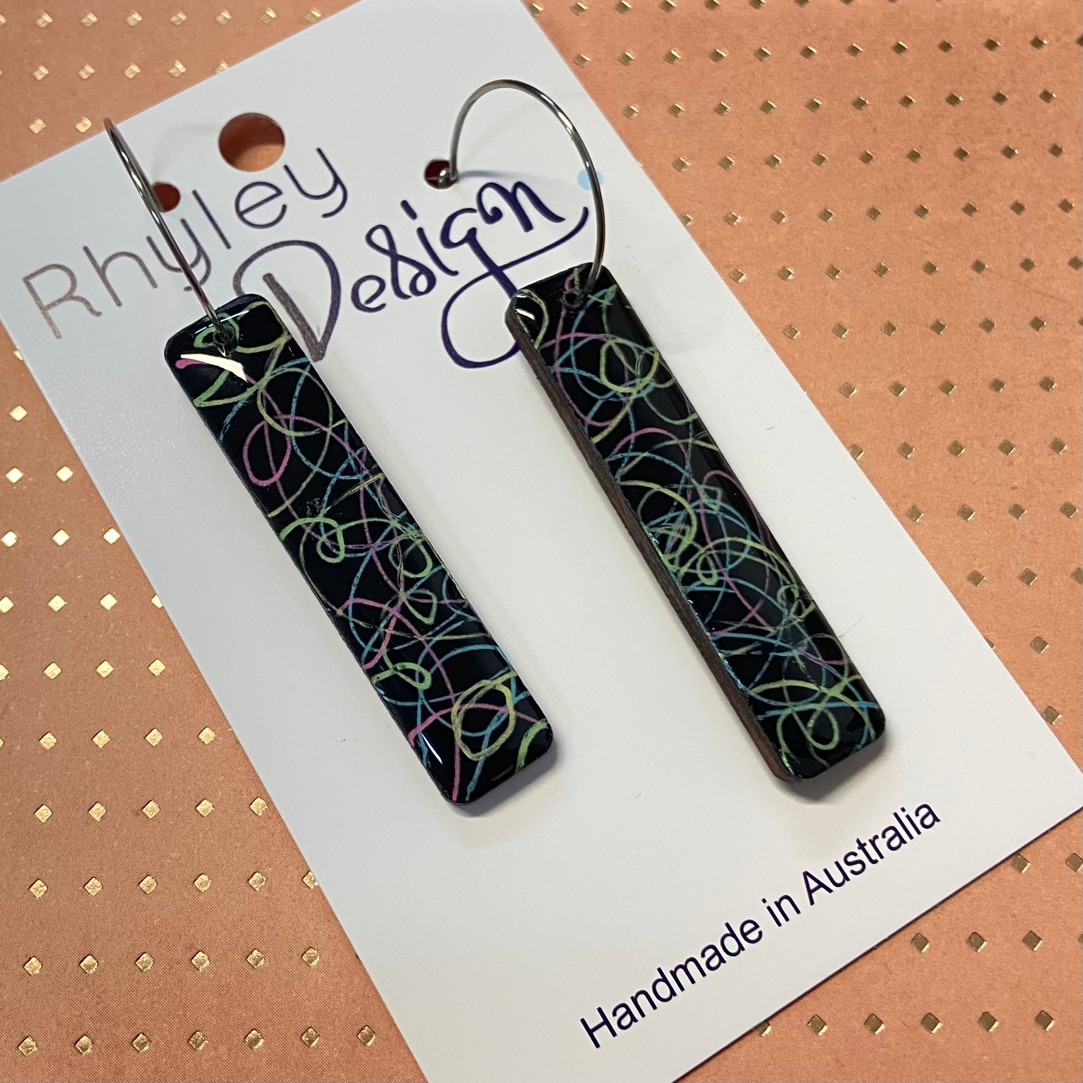 Squiggle Statement Earrings
