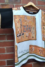 Women's Handmade Upcycled Tunic - Aboriginal Bark painting