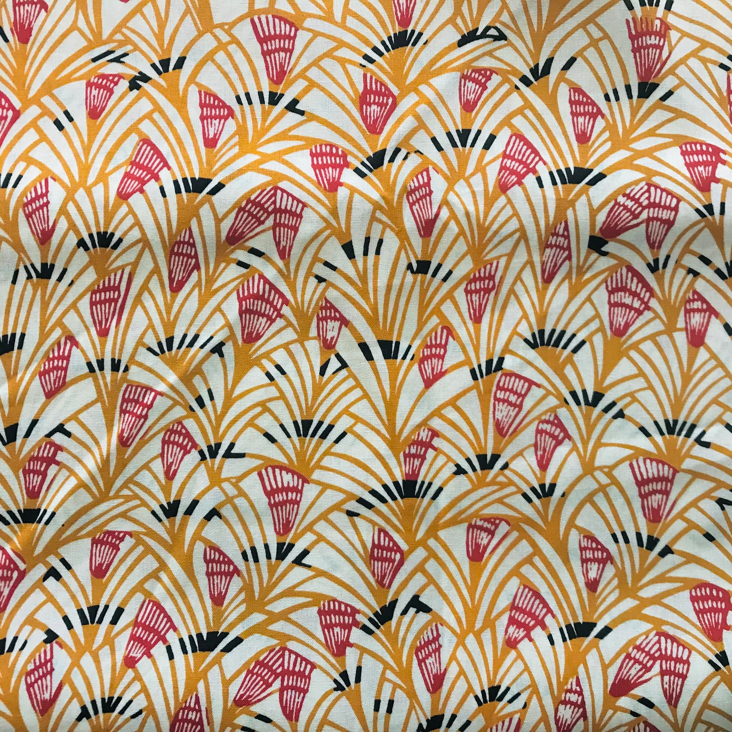 Custom Lamp Shade only - Mustard Red Reeds