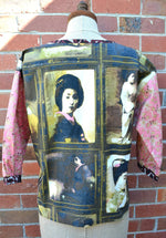 Women's Handmade Cotton Top - Geisha Tea Party