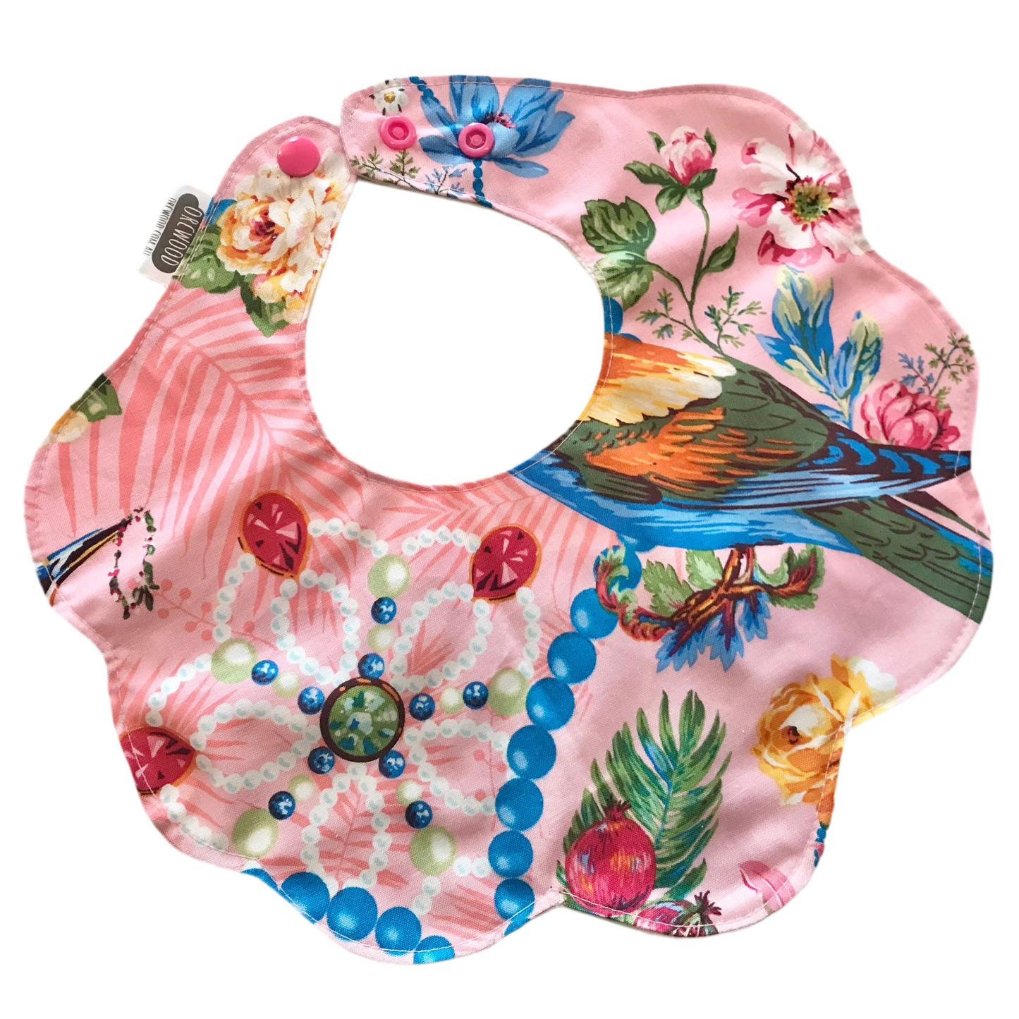 Bibs - Handmade Scalloped baby and toddler bib