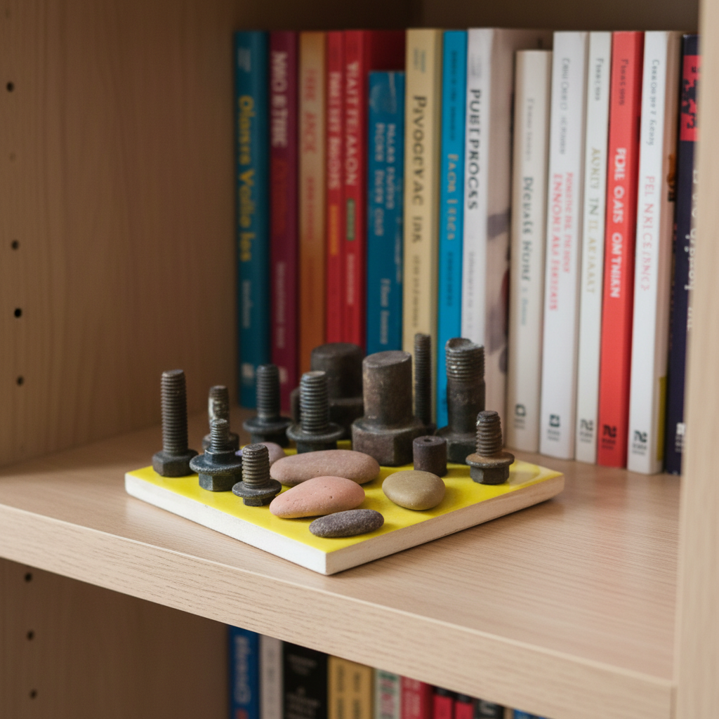 Found Object Sculpture - City by the Sea of Stones 1