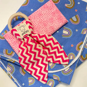 Gift Box - Blanket, Burp Cloth & Teether