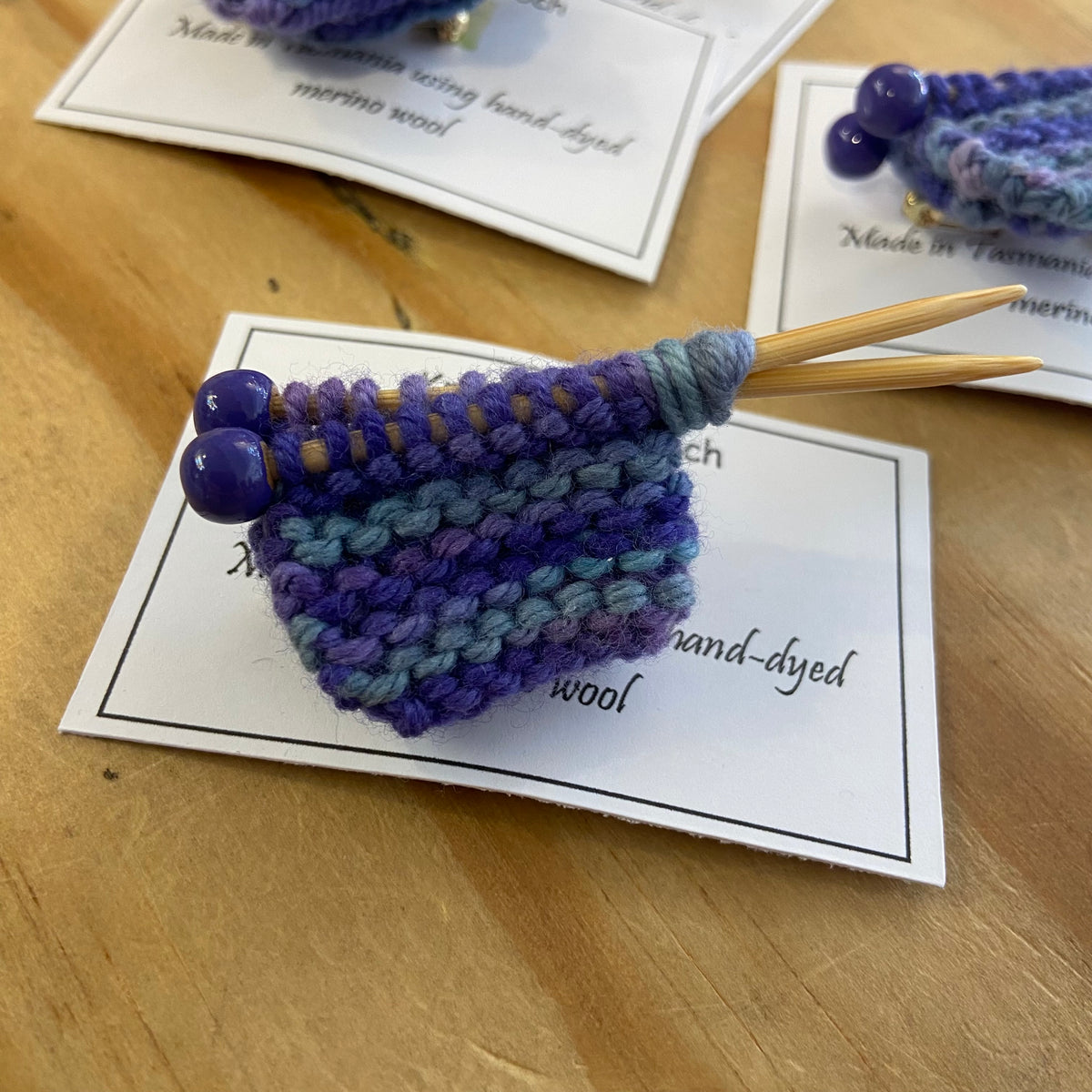 Handcrafted Knitter's Brooch