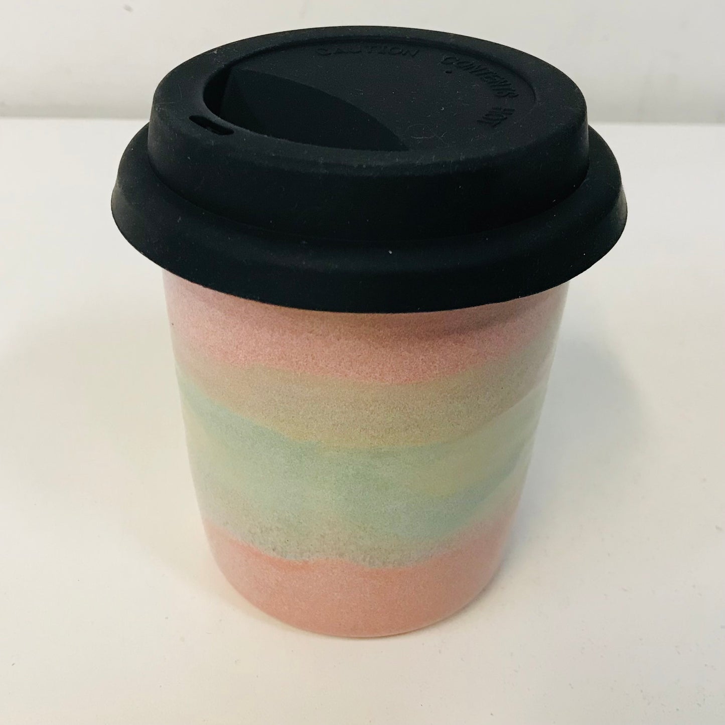 Handmade Travel Cup with Silicone Lid