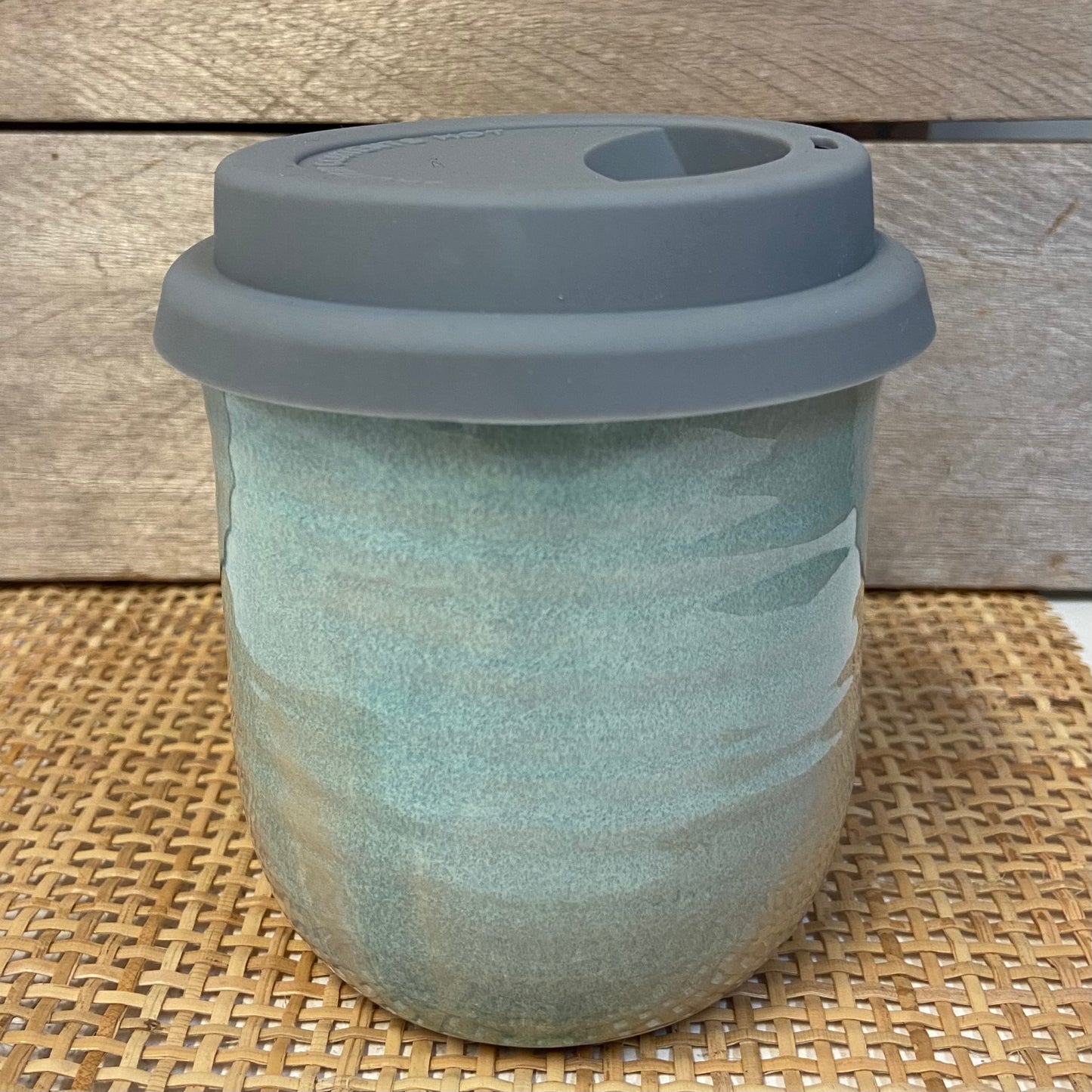 Handmade Travel Cup with Silicone Lid