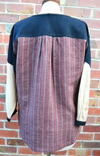 Women's Handmade Upcycled Tunic - Aboriginal Bark painting