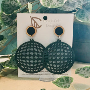 Handpainted Laser Cut earrings - Shapes on Studs Range