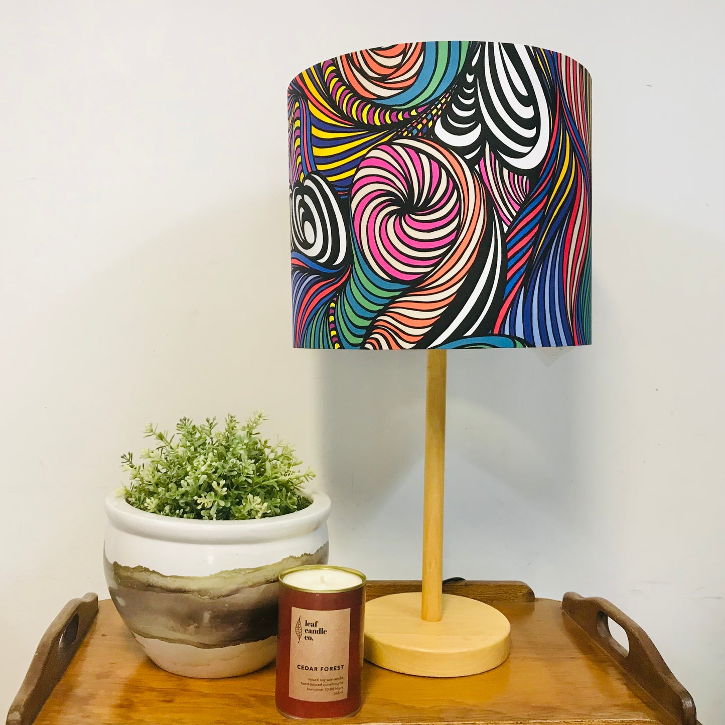 Custom Lamp Shade only - Taffy: Rainbow