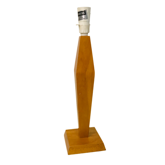 Lamp Base Only - Teak Squared Cigar Timber Table Lamp