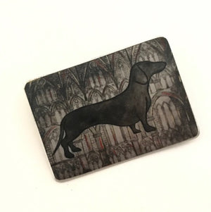 Aluminium Original Art Brooch / Pendant