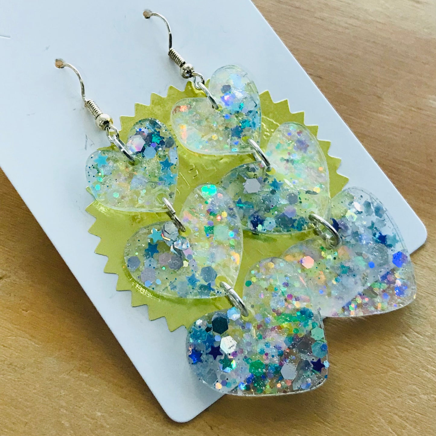 Novelty Resin Sparkle Dangles Earrings