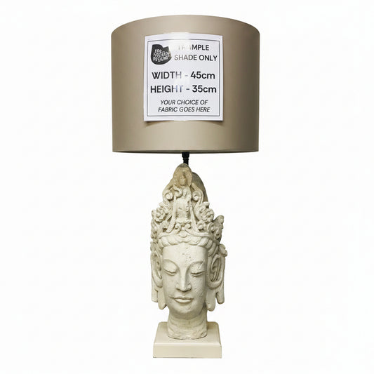 Lamp Base Only - Oversized 1968 Balinese Reproduction Sculpture Table Lamp