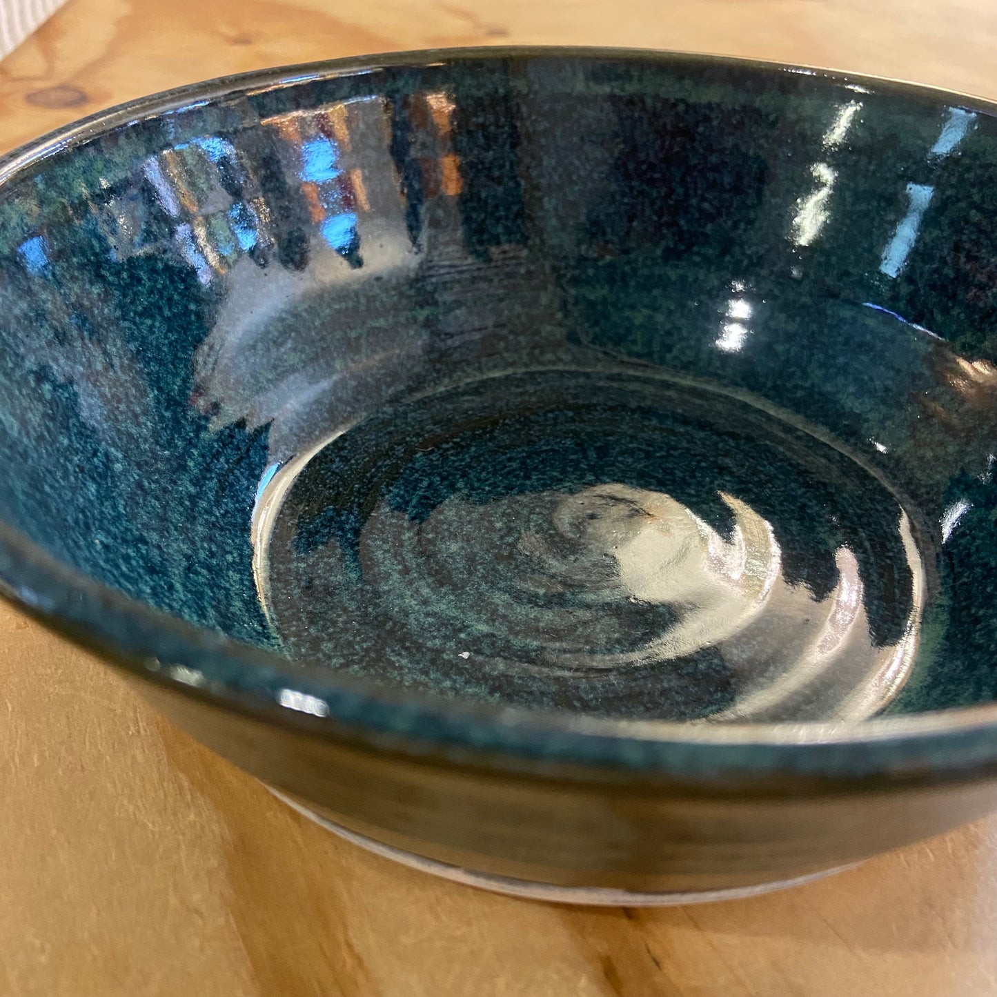 Handthrown Pottery Bowl - Blue Gum