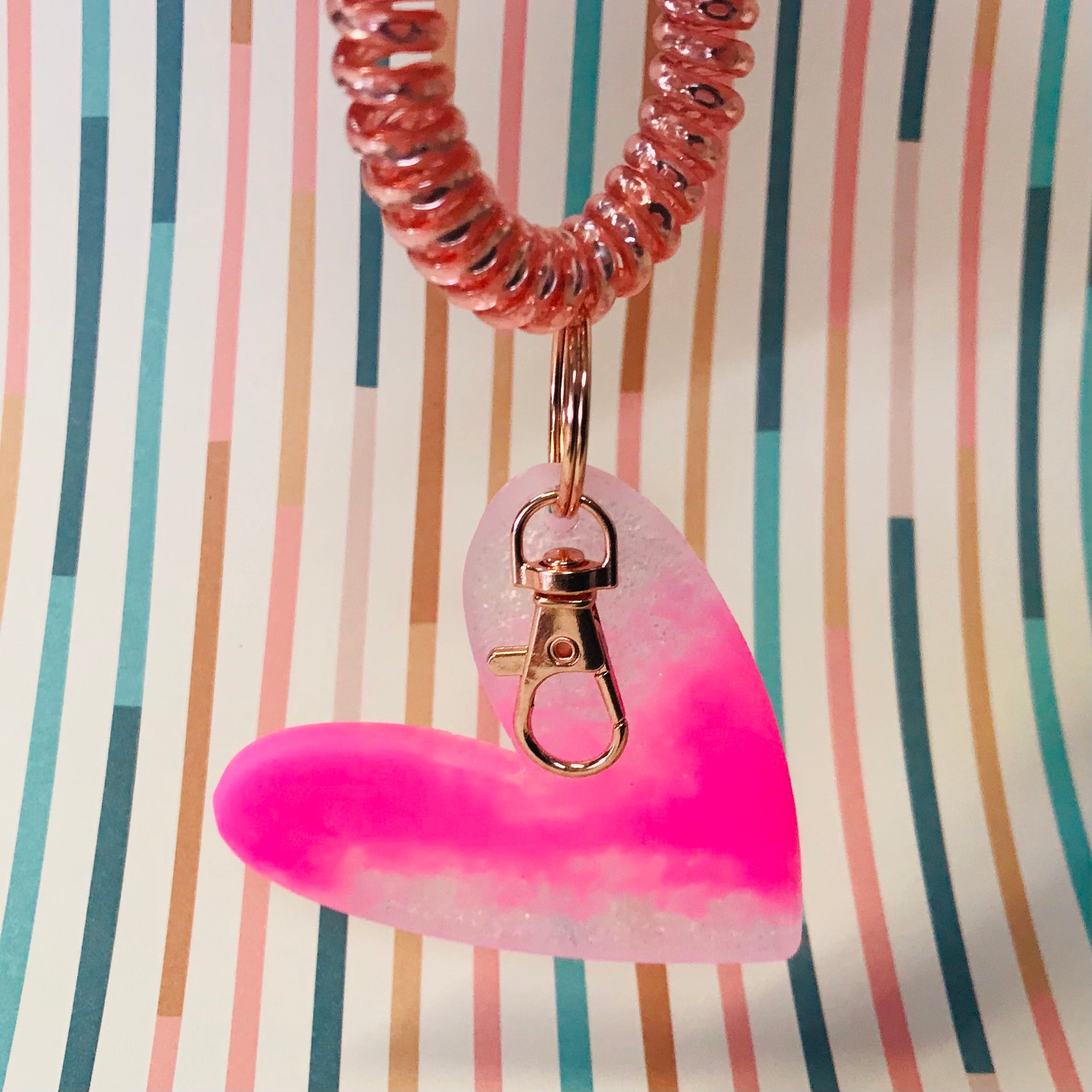 Eco Resin Bracelet Keychains
