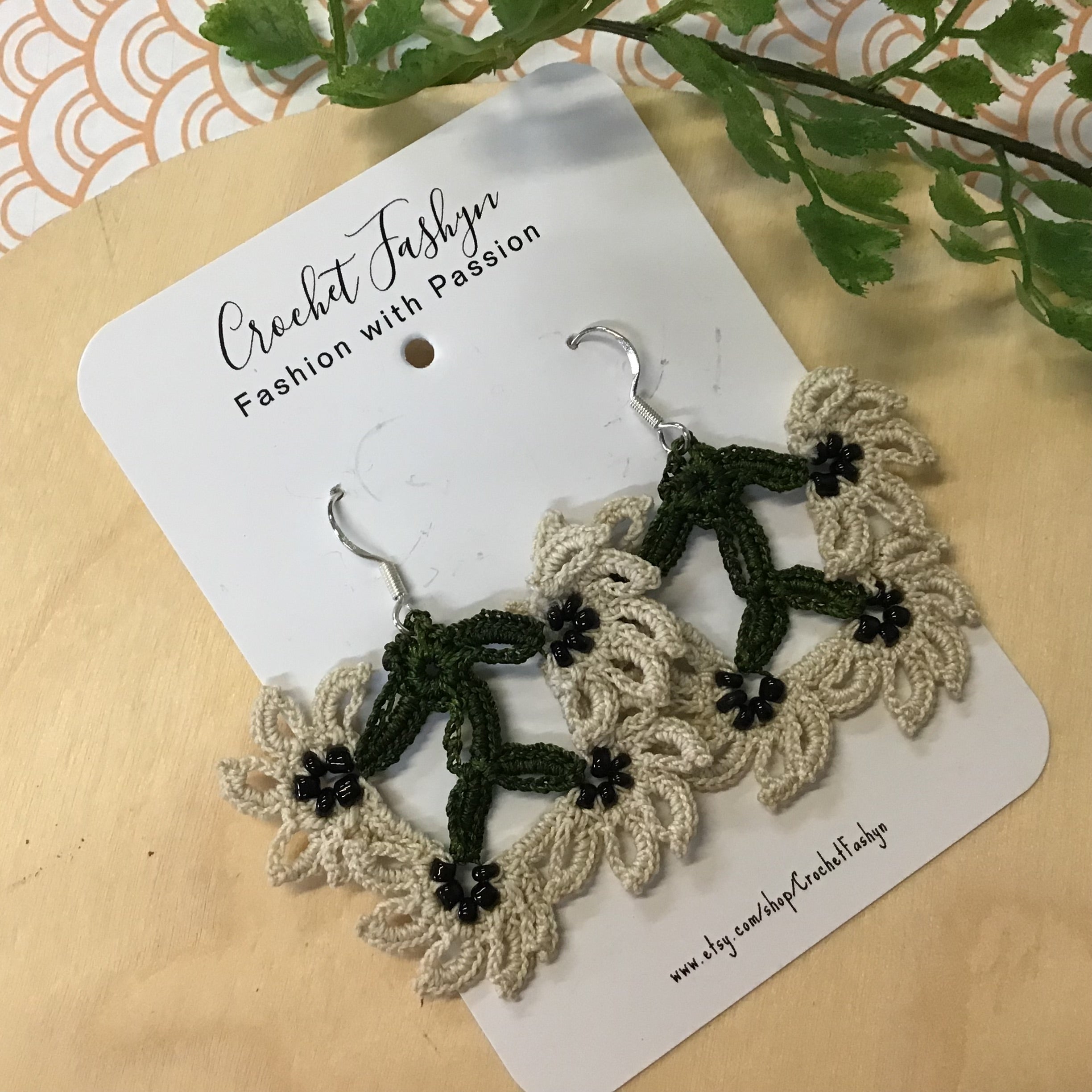 Handcrafted Crochet Earrings - Bunch of Flowers
