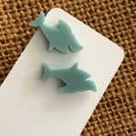 Novelty Studs Earrings - Graphic Acrylic