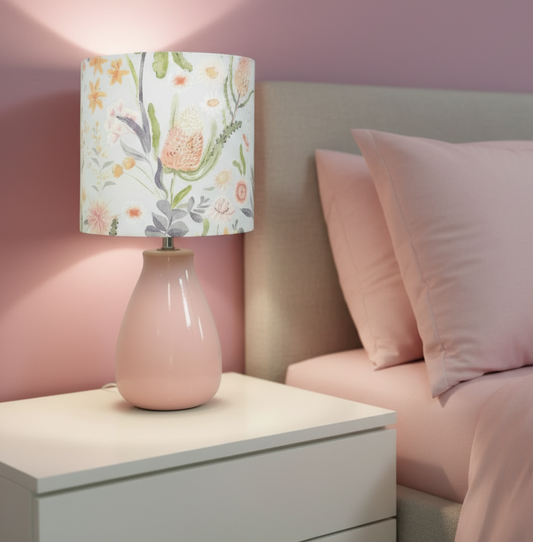 Custom Lamp Shade only - Bottle Brush Pastel
