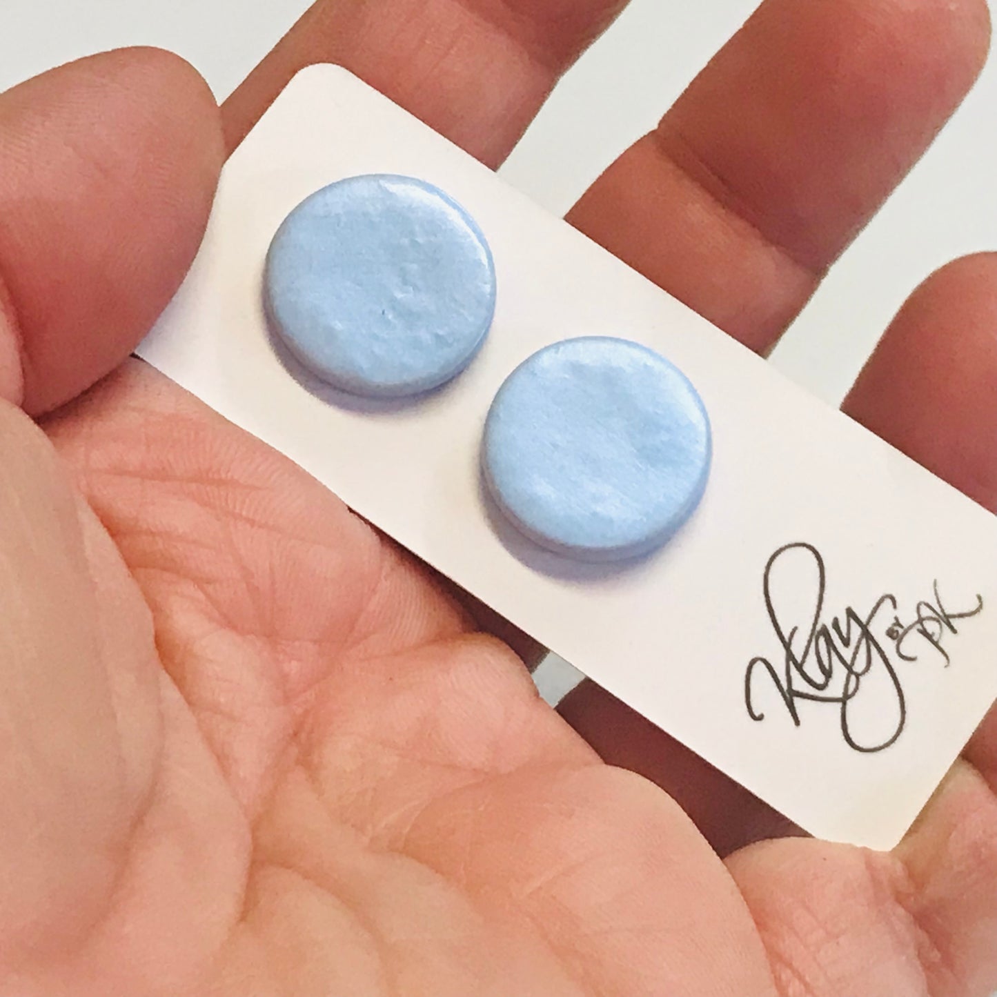 Handmade Polymer Clay Earrings - studs